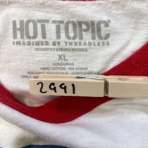 Hot Topic Let's Summon Demons Graphic Tee Thrifted Vintage Style Size XL - Picture 8 of 9